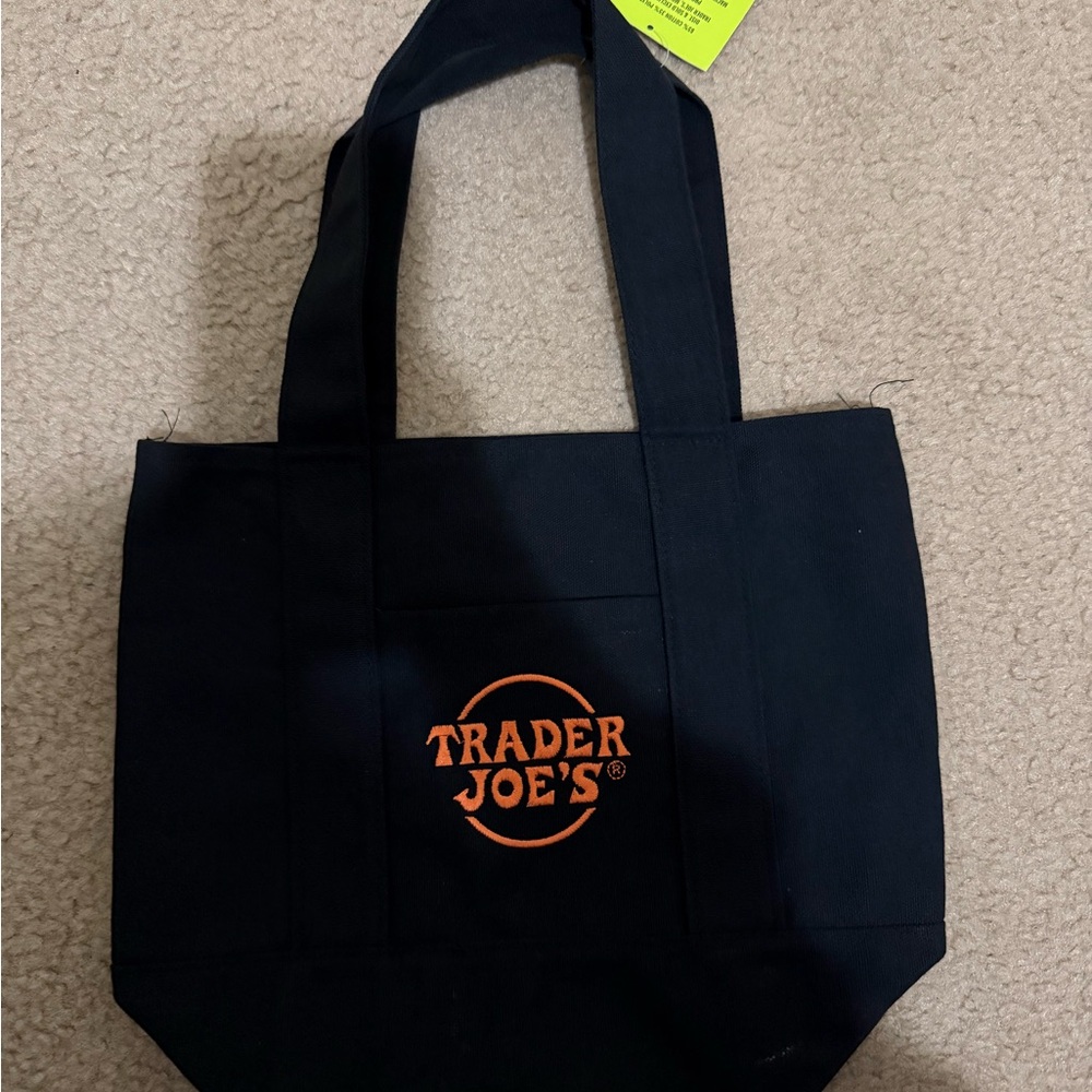 Trader Joe's Black Canvas Halloween Tote Bag